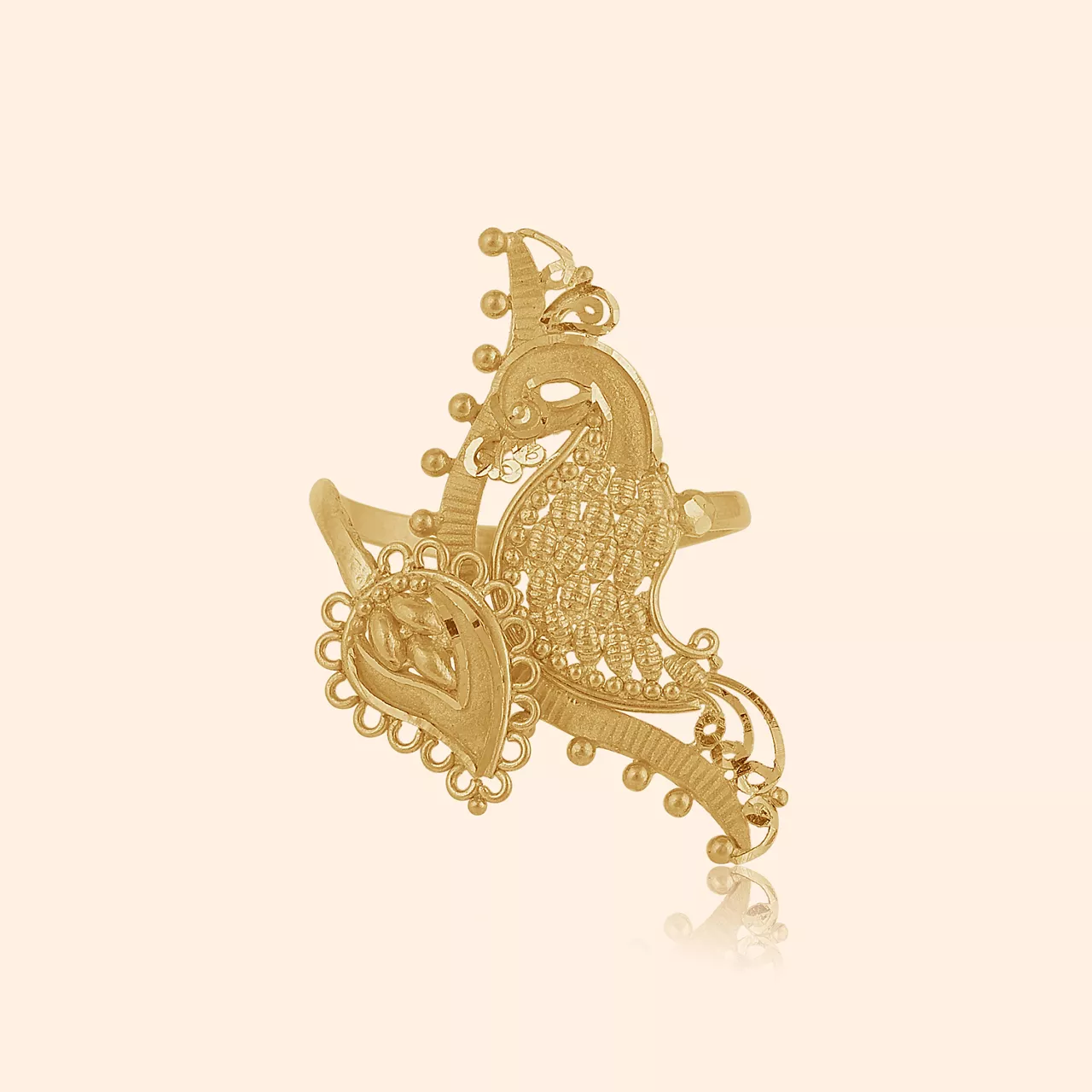 Mayuragini Gold Ring