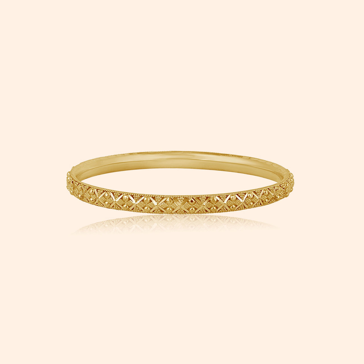 Tullia Gold Bangle By Indriya - Aditya Birla Jewellery