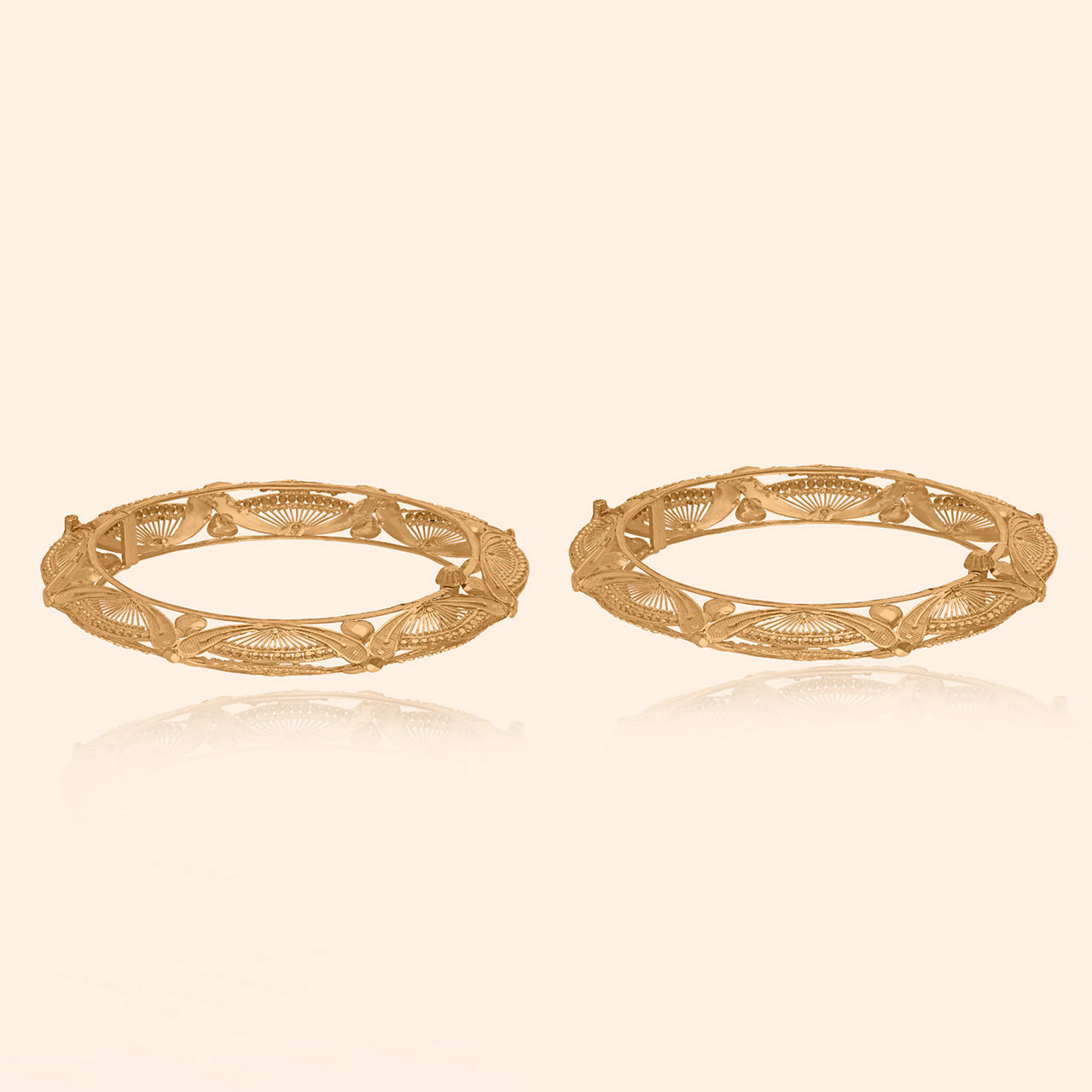 Devyani Gold Bangle By Indriya - Aditya Birla Jewellery