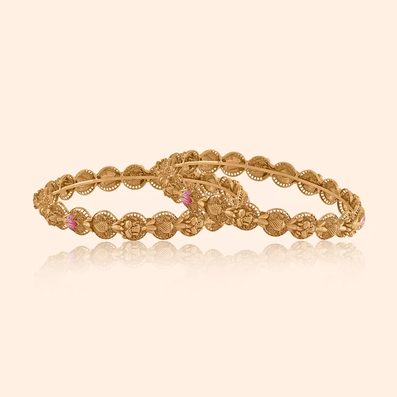 Mahalakshmi Shankh Gold Bangle