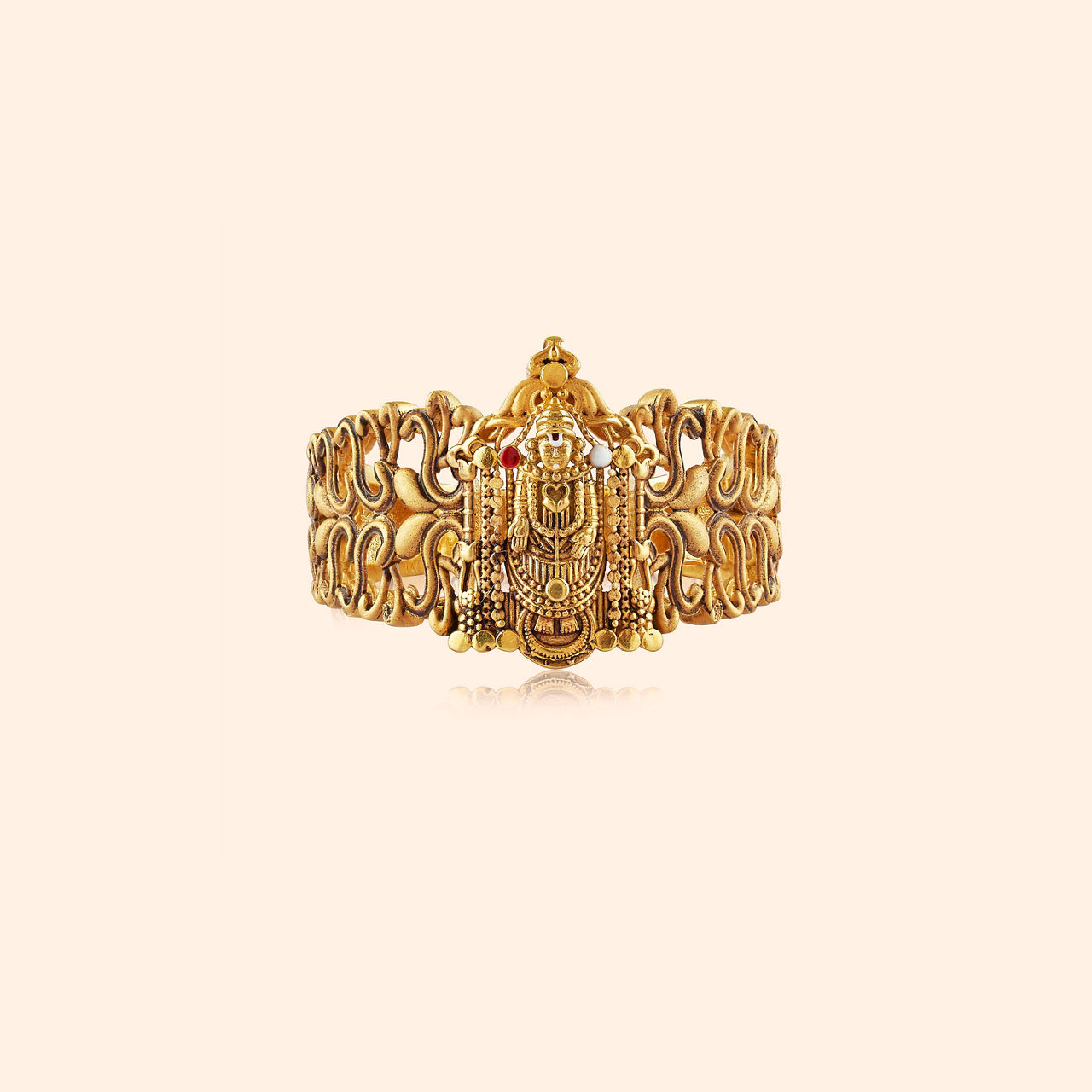 Shrivatsa Balaji Gold Ring