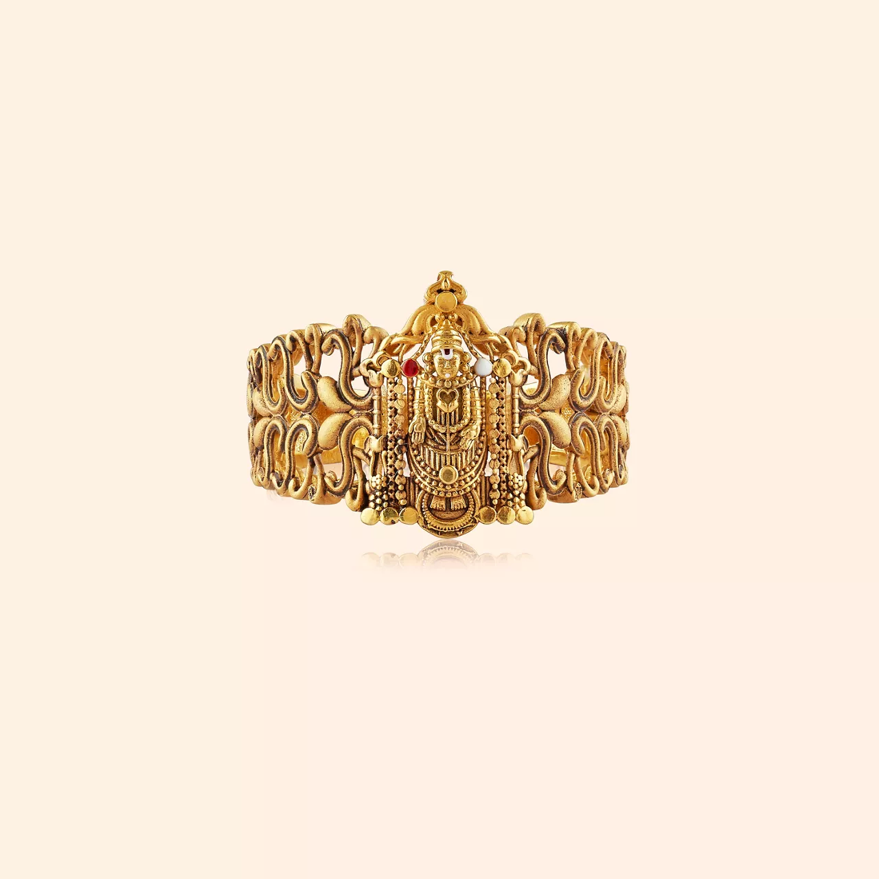 Shrivatsa Balaji Gold Ring