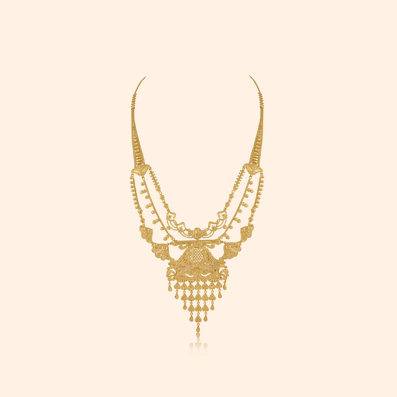 Chandrika Gold Short Necklace
