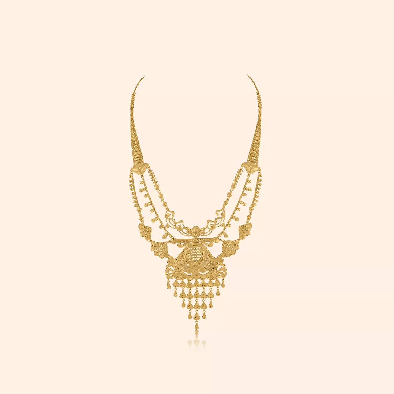 Chandrika Gold Short Necklace