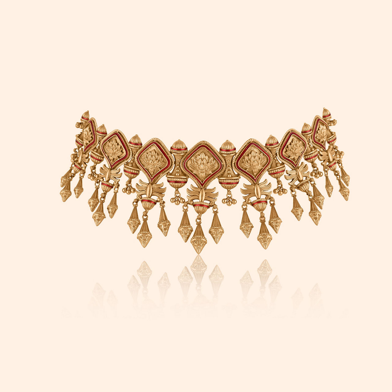 Whisper Vow Gold Choker Necklace