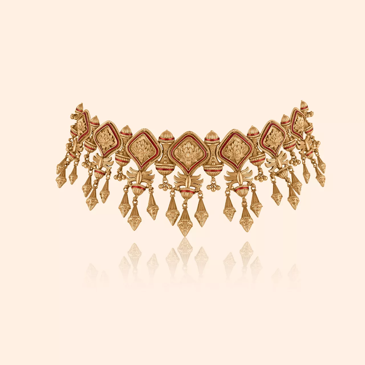 Whisper Vow Gold Choker Necklace