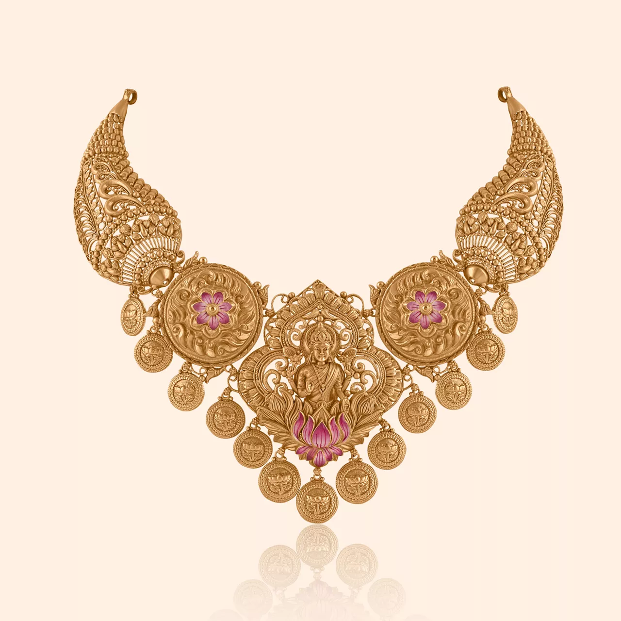 Sindhuja Blessings Gold Necklace