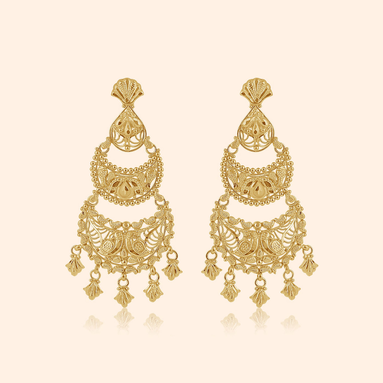 Matsyangi Gold Drop Earrings