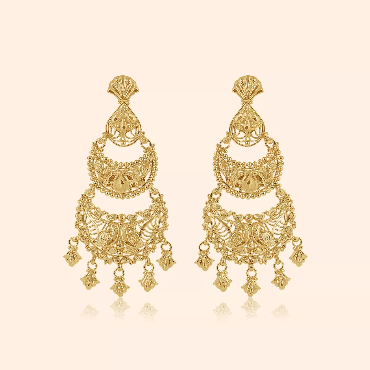 Matsyangi Gold Drop Earrings