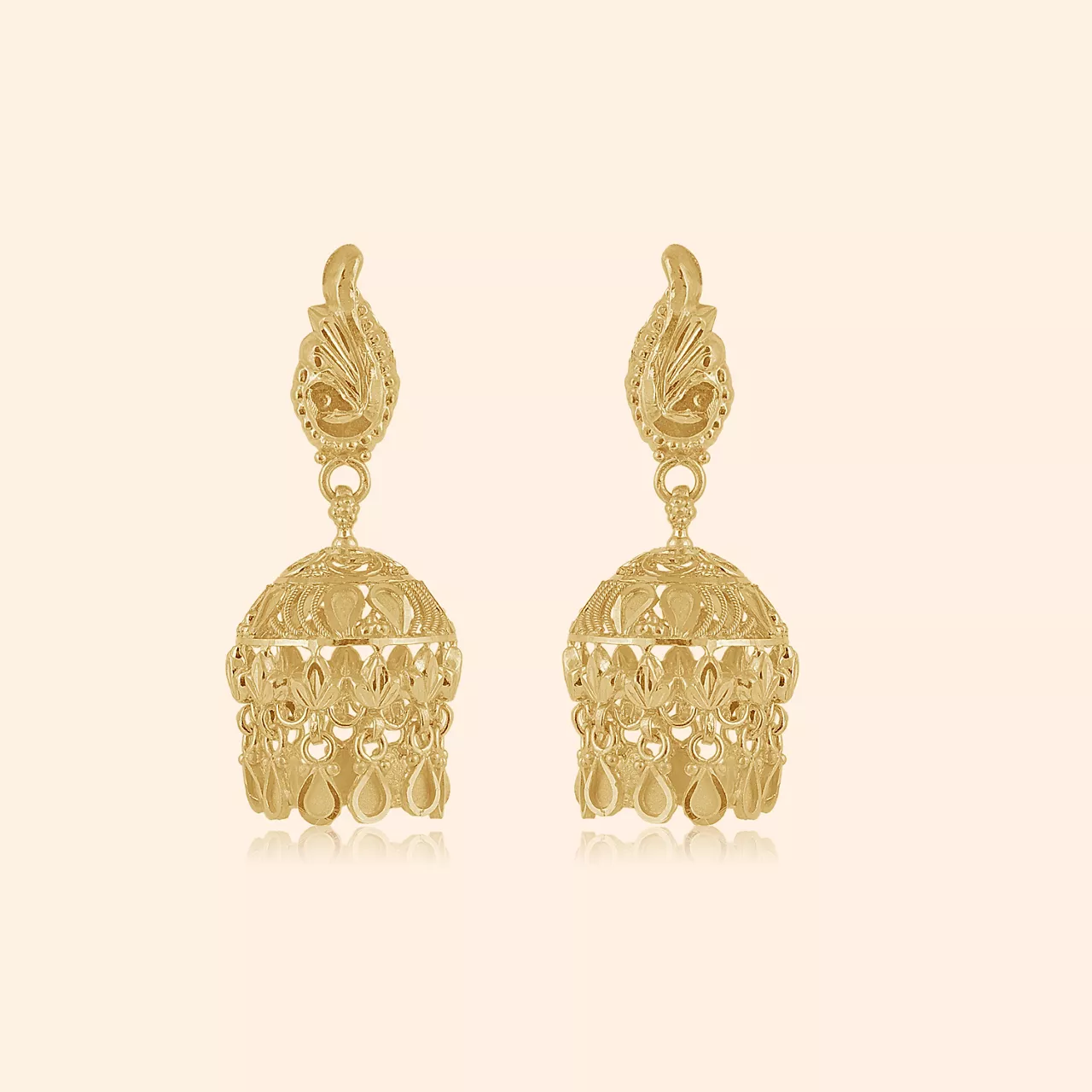 Chitrangi Gold Drop Earrings