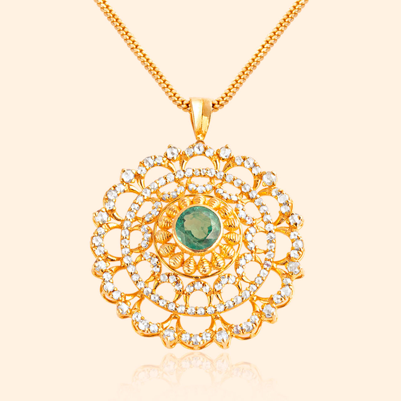 Rakhshanda Gold Pendant