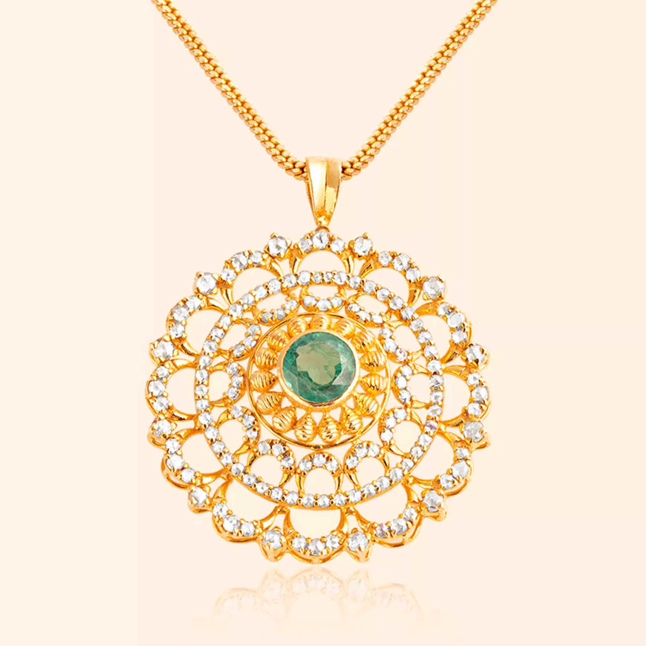 Rakhshanda Gold Pendant