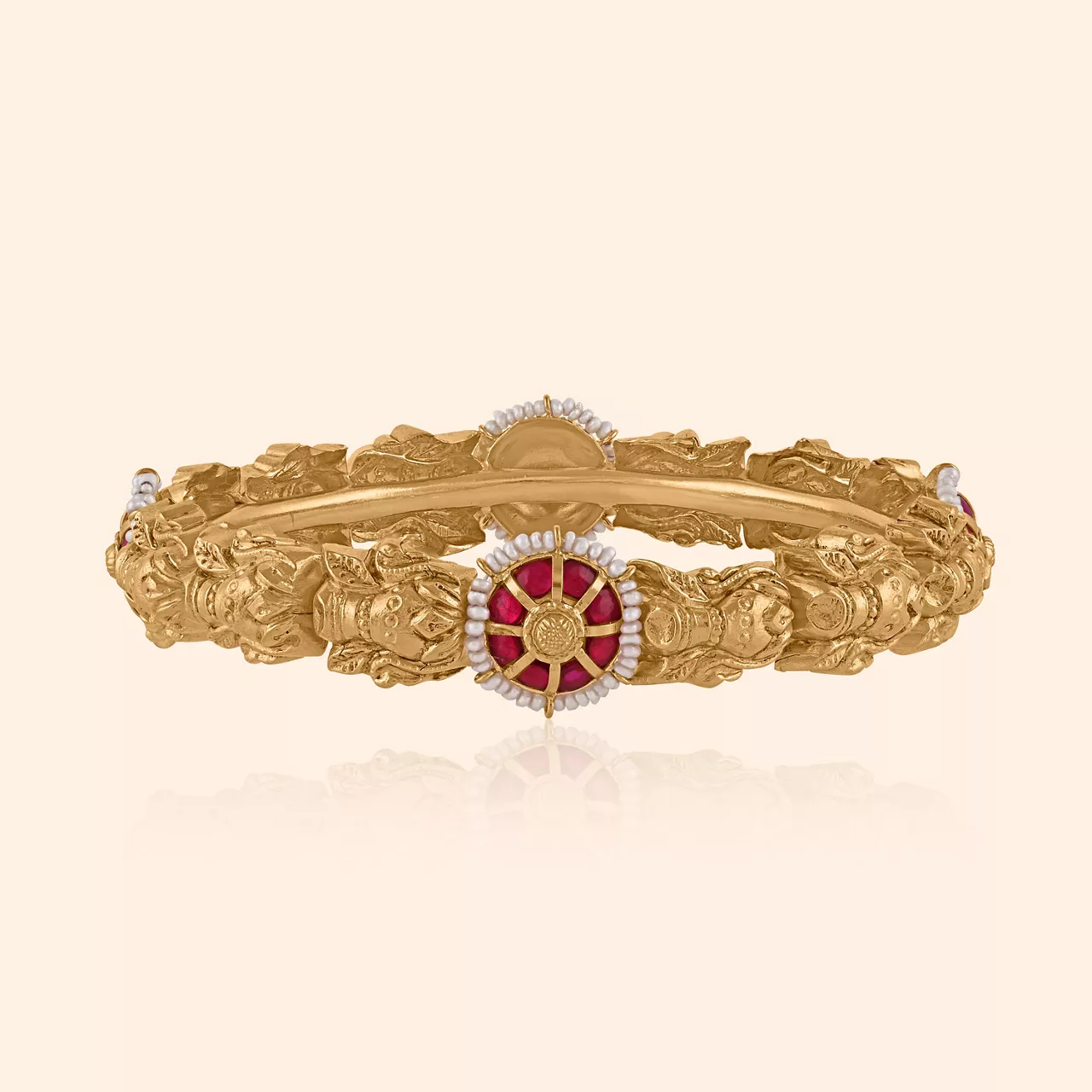 Apsara Plume Gold Bangle