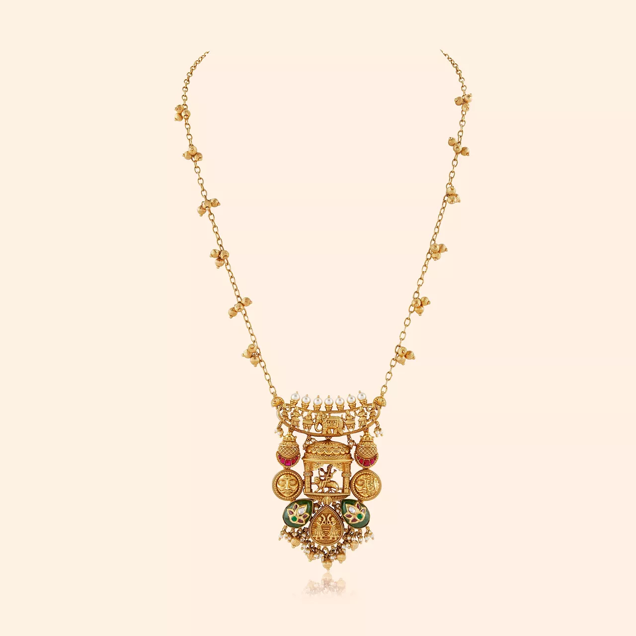 Leela Pachedi Gold Long Necklace 