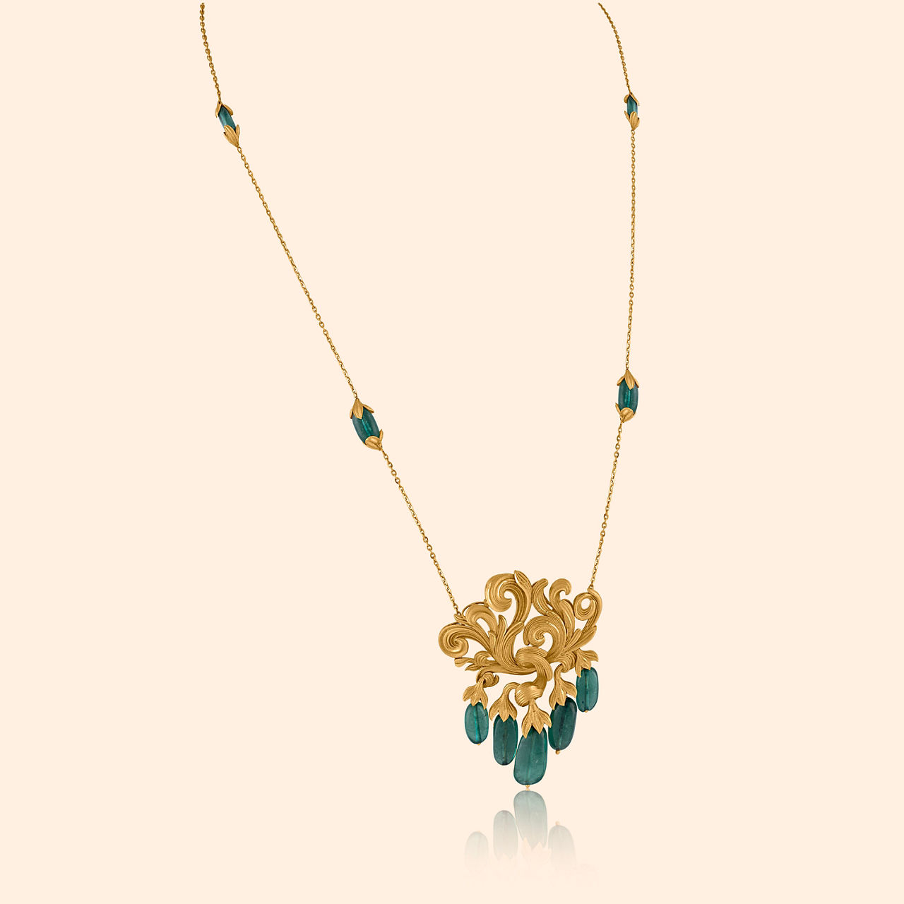 Vaani Gold Necklace By Indriya Aditya Birla Jewellery