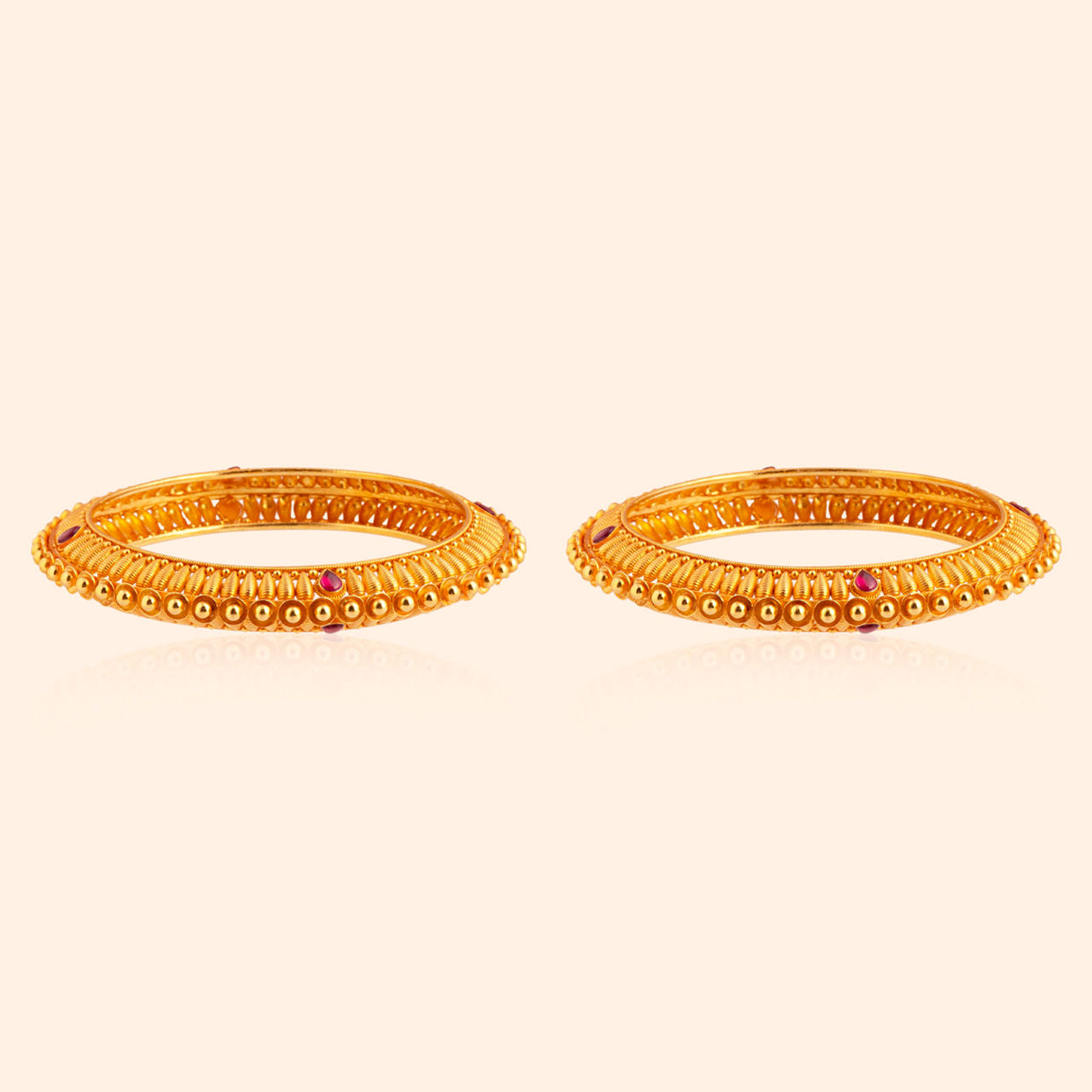 Manikagni Gold Bangle By Indriya - Aditya Birla Jewellery