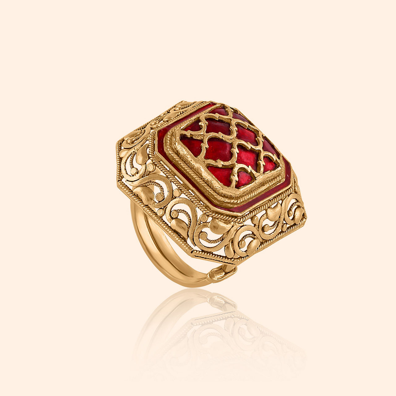 Kasbah Gold Finger Ring