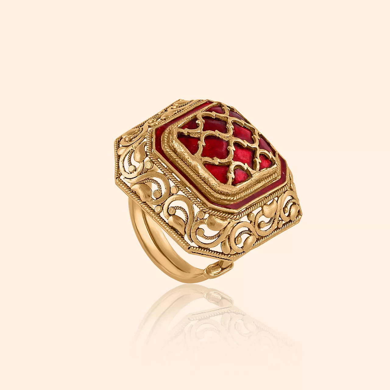 Kasbah Gold Finger Ring