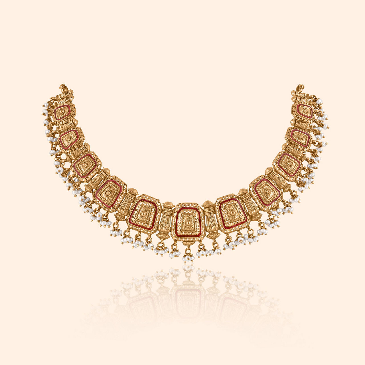 Surya Kosh Gold Bridal Necklace