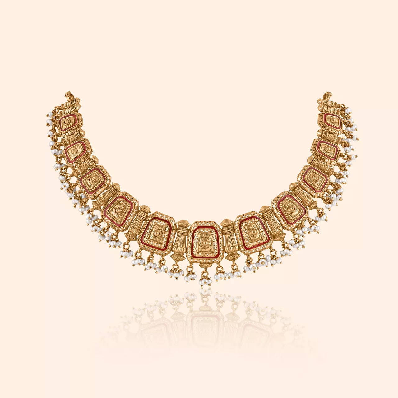 Surya Kosh Gold Bridal Necklace