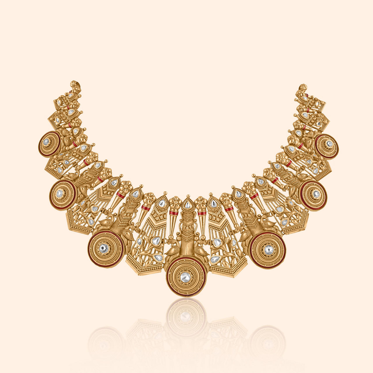 Ananda Peacock Gold Necklace