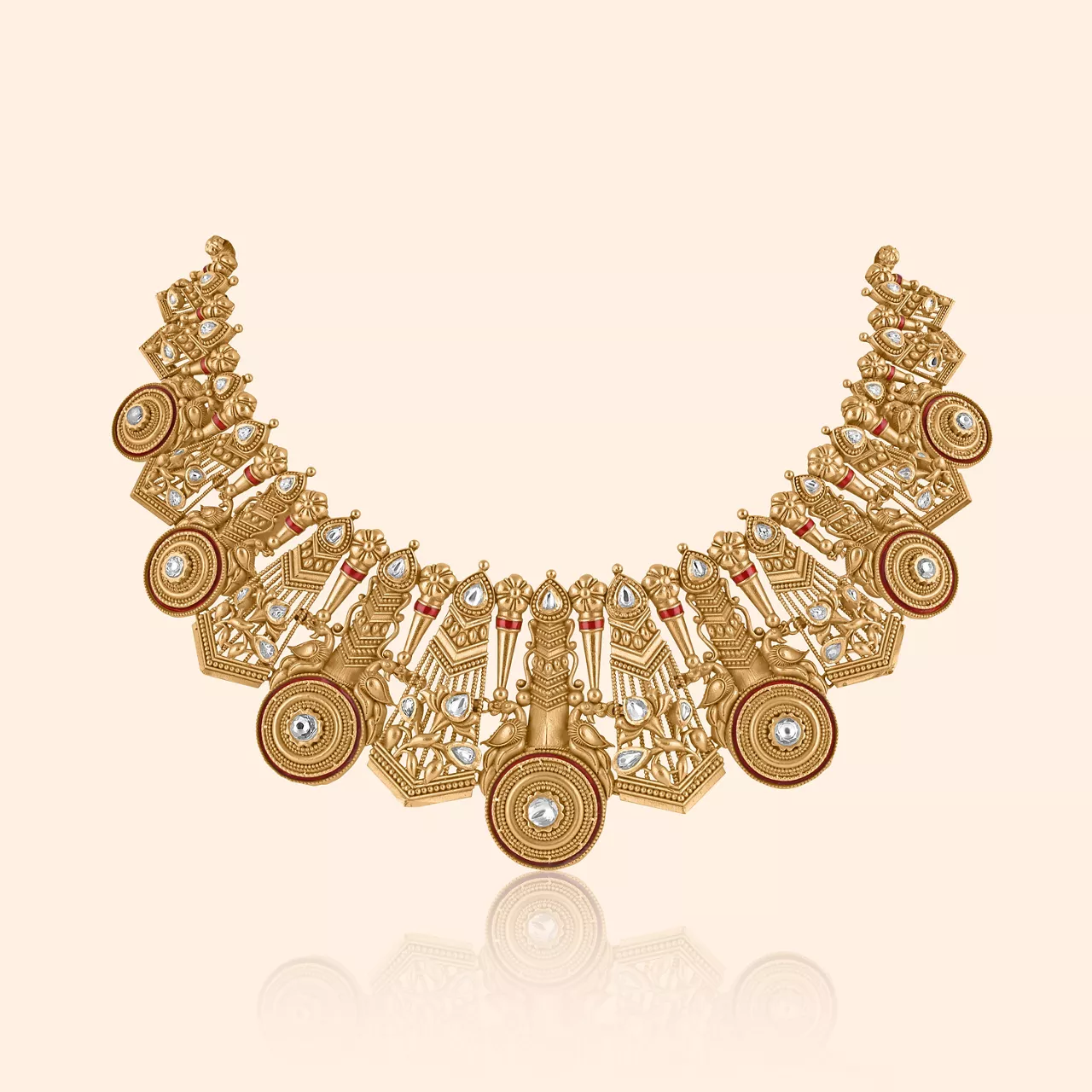 Ananda Peacock Gold Necklace