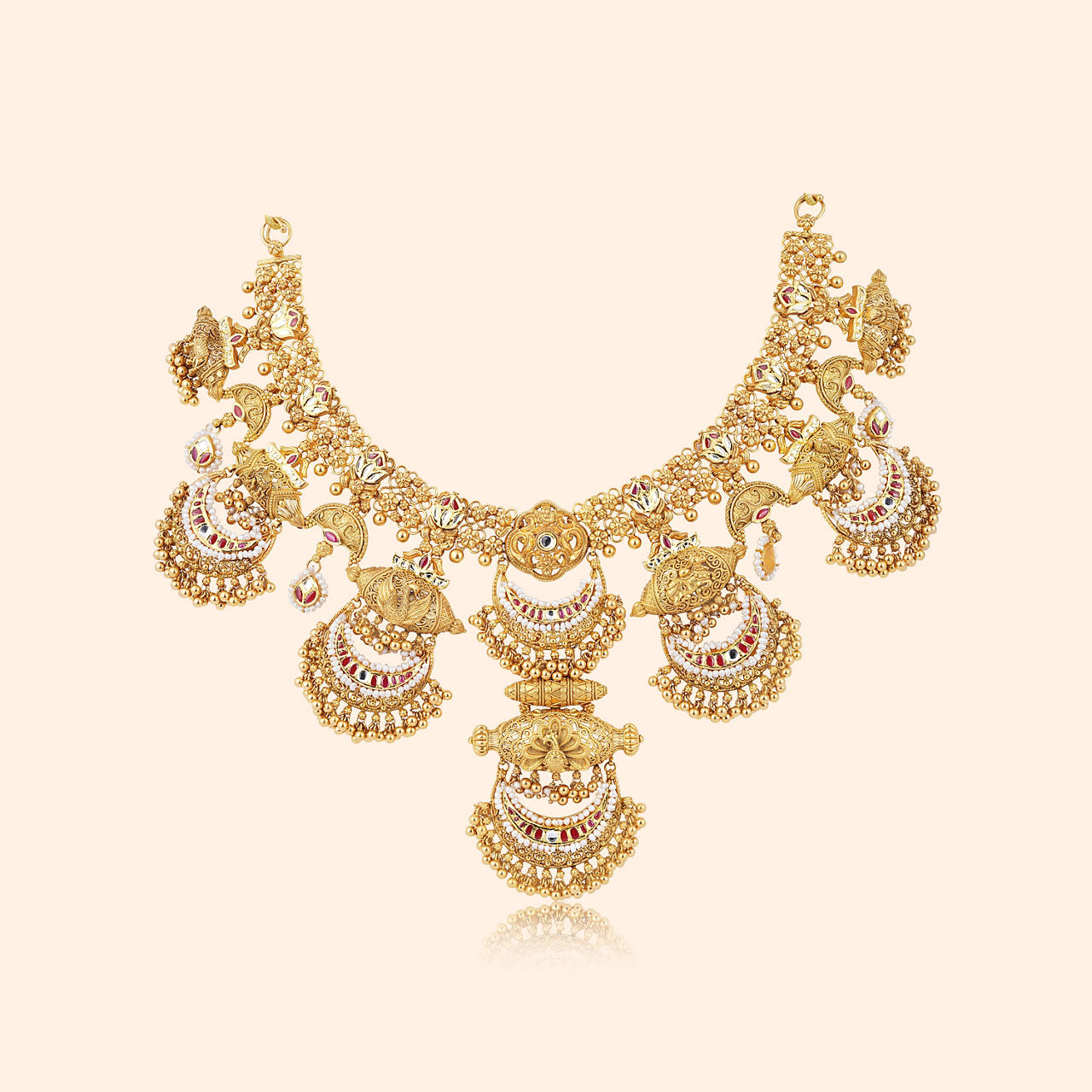 Devanjali Gold Short Necklace