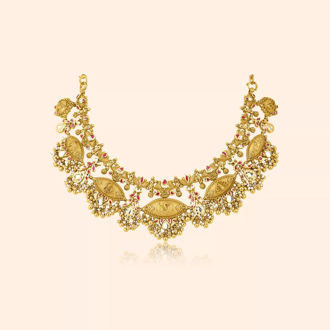 Suvarna Vahini Gold Short Necklace