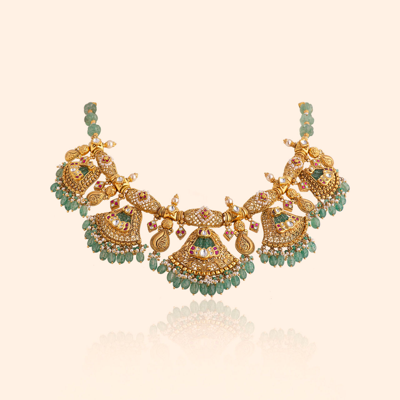 Jhalar Gold Bridal Necklace
