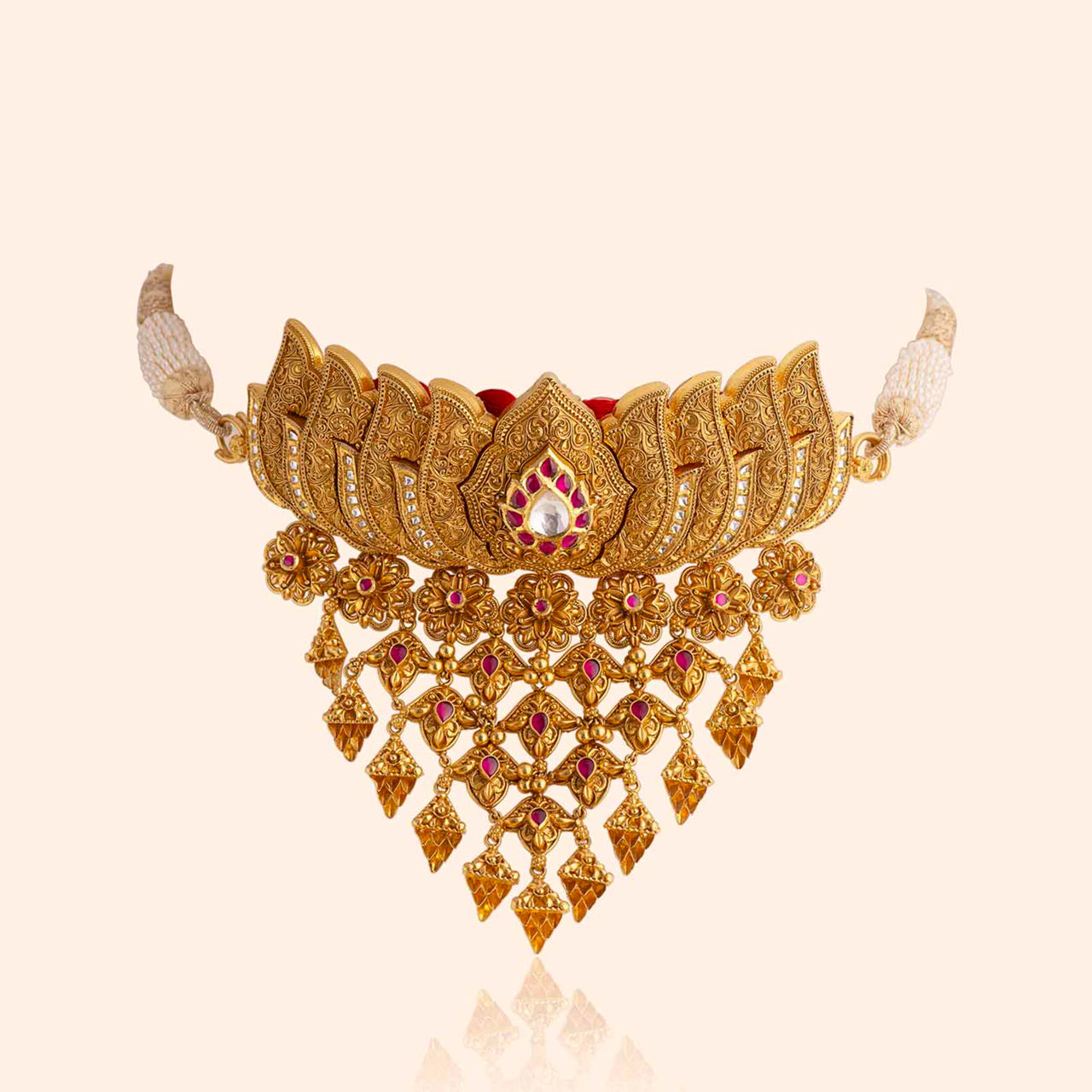 Padma Vows Gold Bridal Choker Necklace