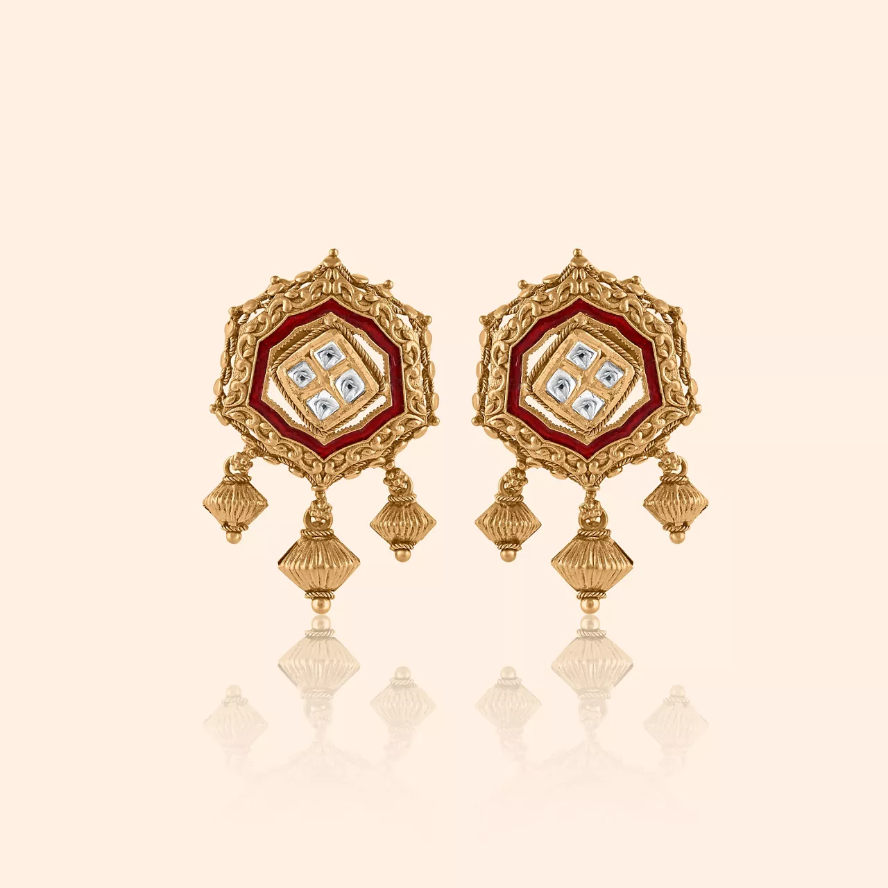 Rajrani Gold Drop Earrings