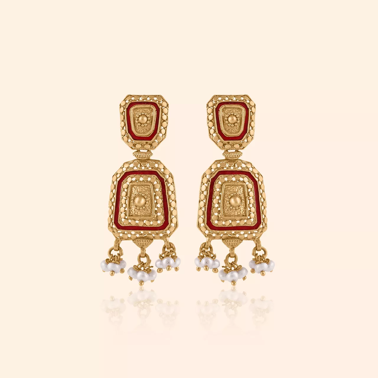 Surya Kosh Gold Drop Earrings