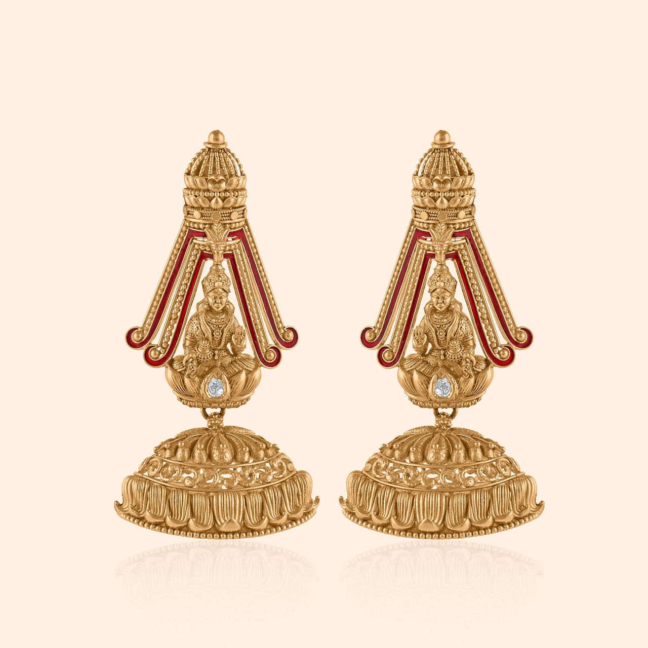 Vinitika Gold Drop Earrings