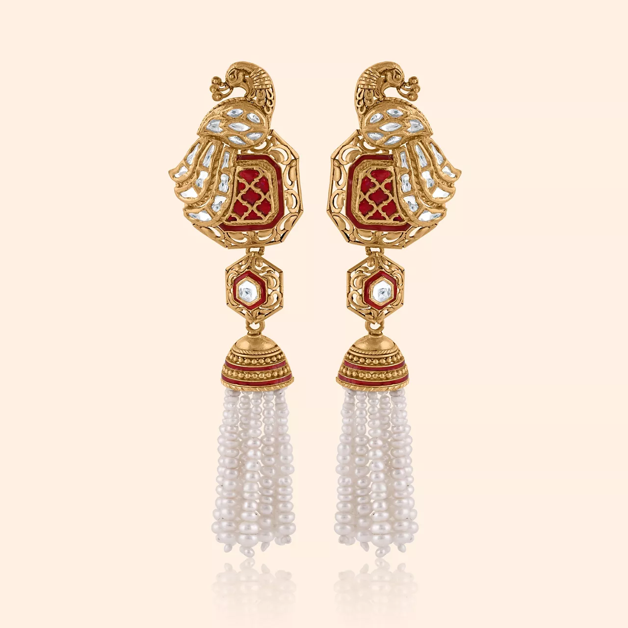 Mayurbagh Gold Drop Earrings