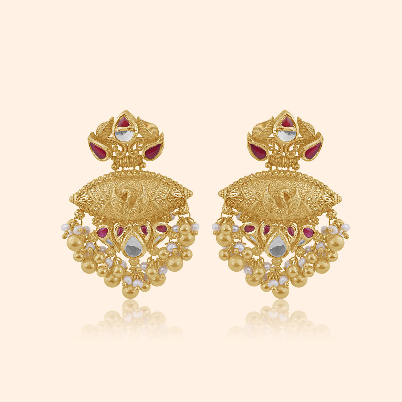 Suvarna Vahini Gold Drop Earrings
