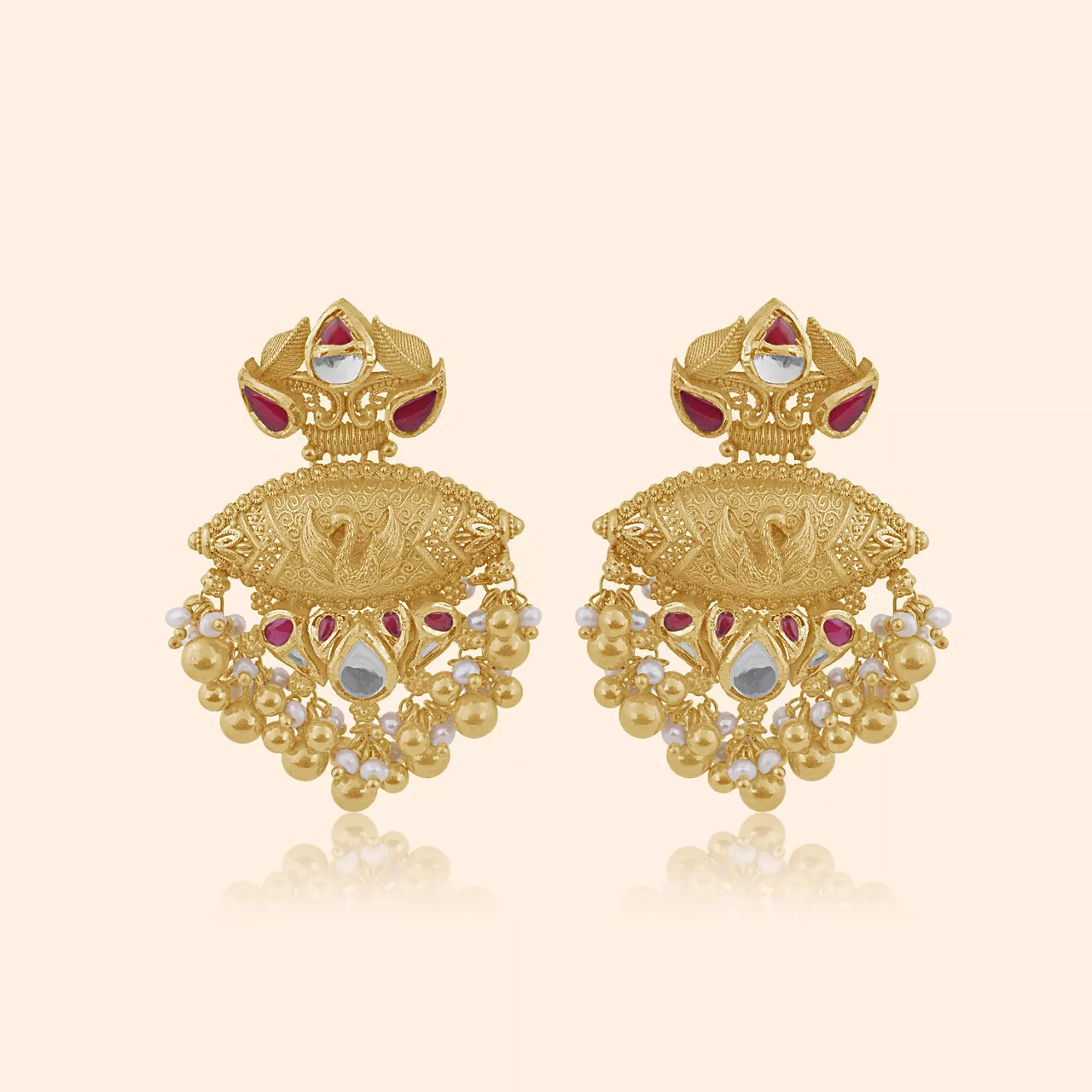 Suvarna Vahini Gold Drop Earrings