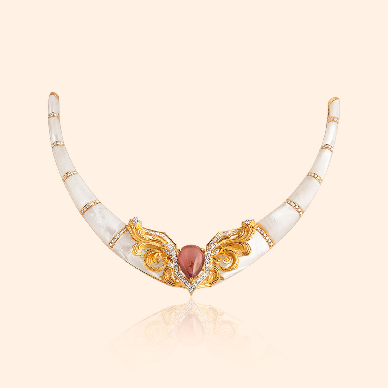 Mrignaini Gold Necklace