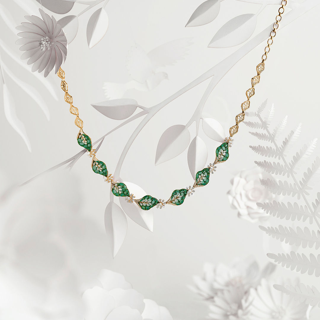 A New Leaf Diamond Necklace