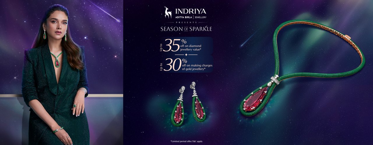 Indriya Season of Sparkle jewellery offers