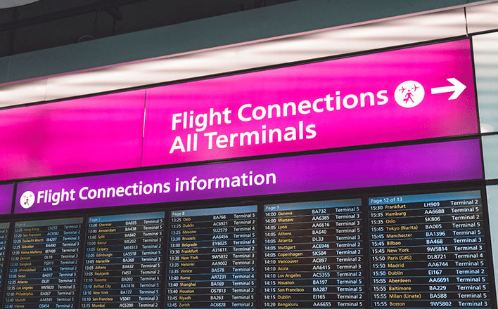 Connecting flights