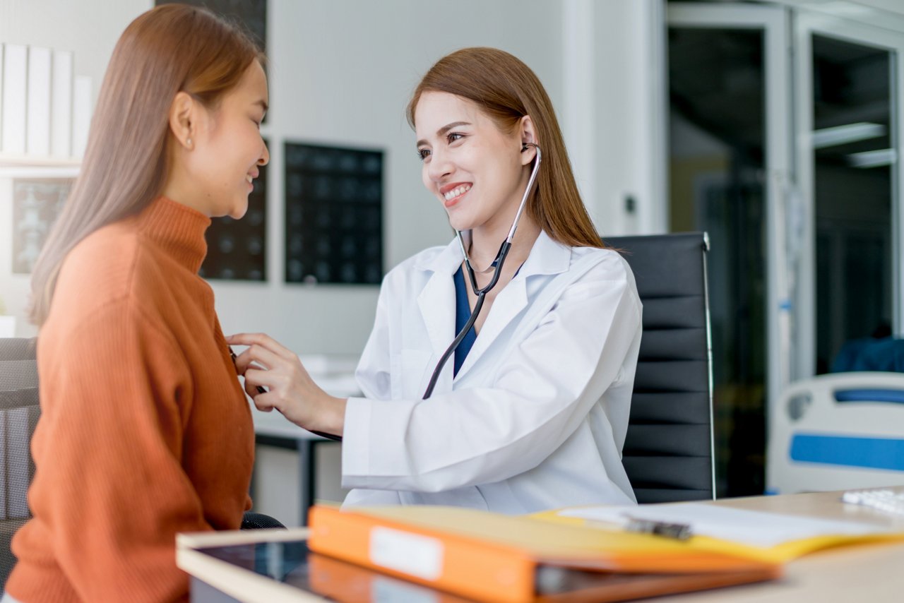 Doctor assessing a patient