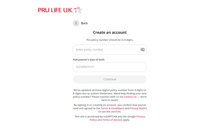 Step 2: Provide your Policy details 