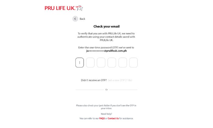Step 3: Enter the One-Time Password
