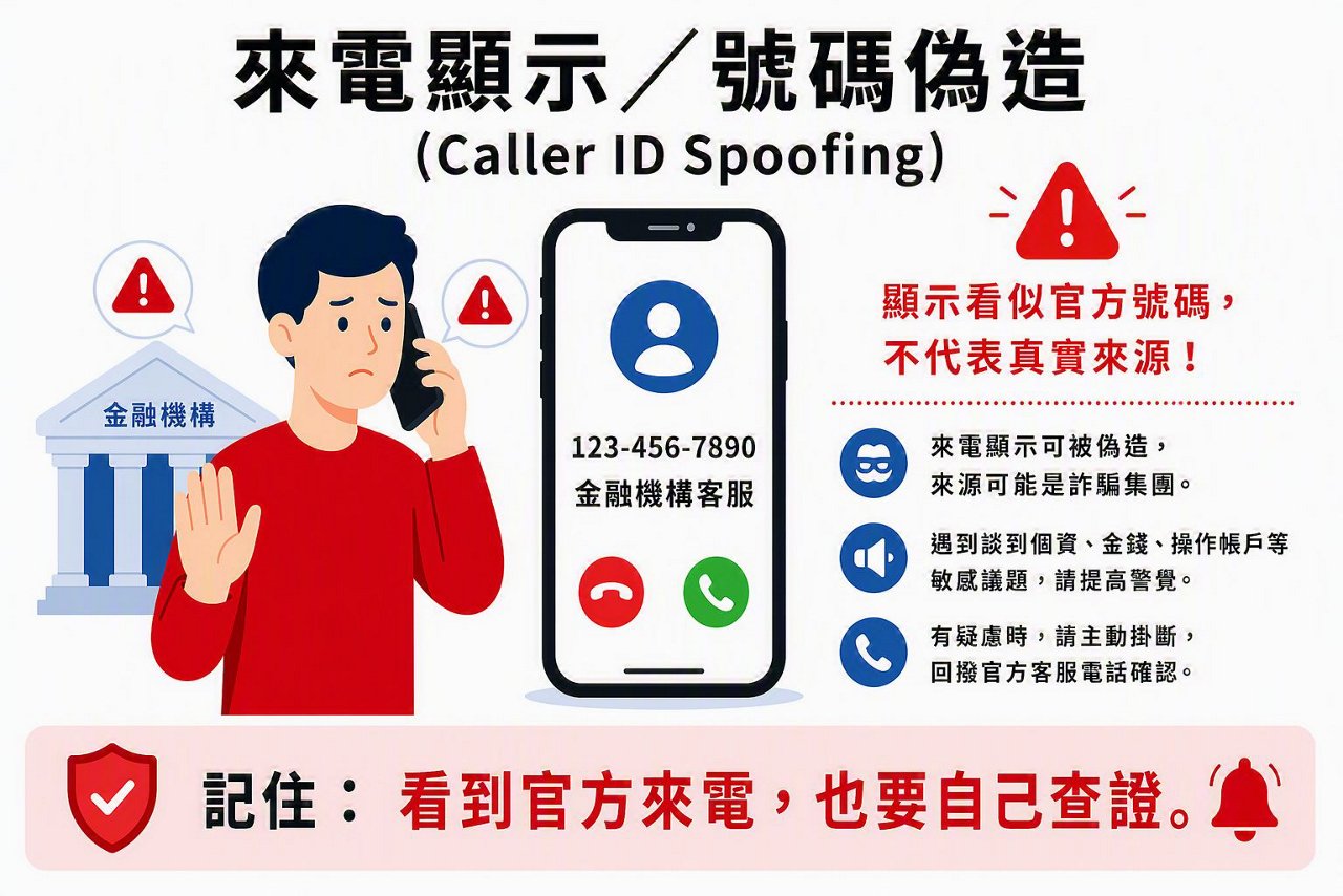 來電顯示/號碼偽造（Caller ID Spoofing）