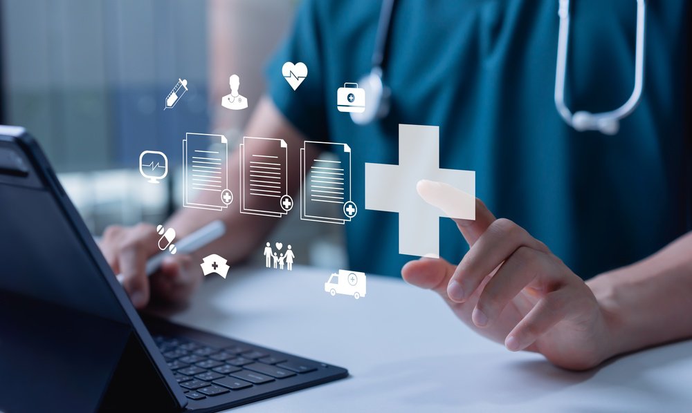 Health insurance and medical service concept, hospital care system, patient protection, healthcare support, financial coverage and professional medical service management.