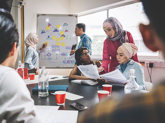 Group brainstorming for ideas