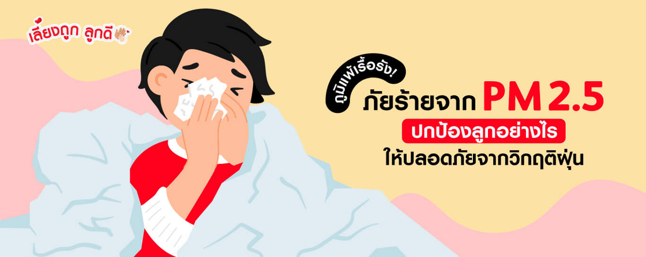 ภูมิแพ้เรื้อรัง ภัยจาก PM2.5 ปกป้องลูกให้ปลอดภัยจากวิกฤตฝุ่น