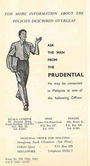 Malaysian product leaflet (1963)