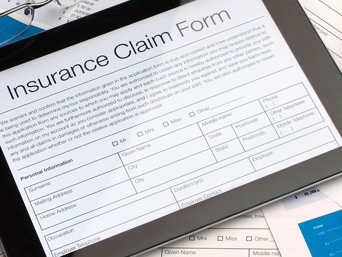 Insurance claim forms