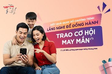 Kết quả quay số trúng thưởng Chương trình khuyến mại “Lắng Nghe Để Đồng Hành Trao Cơ Hội May Mắn”